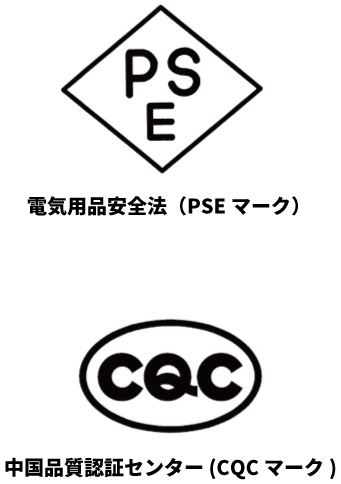 PSE/CQCマーク